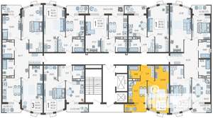 1-к квартира, вторичка, 40м2, 21/21 этаж