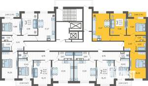 3-к квартира, вторичка, 74м2, 2/19 этаж