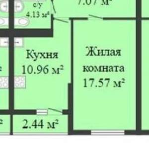 1-к квартира, вторичка, 40м2, 13/17 этаж