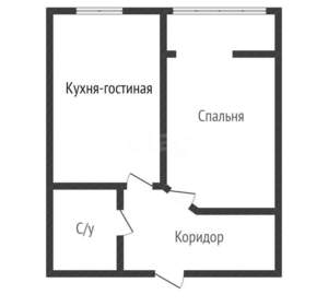 1-к квартира, вторичка, 34м2, 21/25 этаж