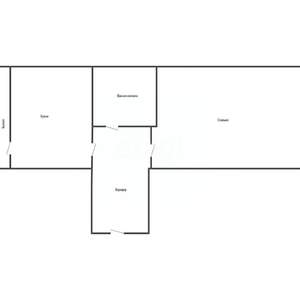 1-к квартира, вторичка, 40м2, 1/4 этаж