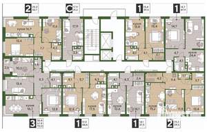 1-к квартира, вторичка, 40м2, 6/19 этаж