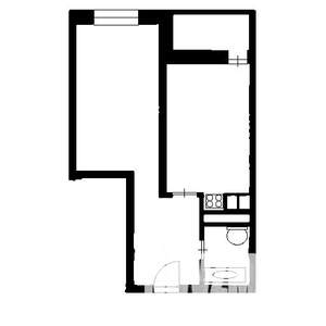 1-к квартира, вторичка, 43м2, 11/17 этаж