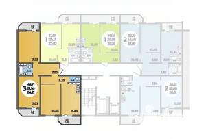 3-к квартира, вторичка, 86м2, 10/16 этаж