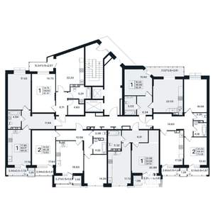 2-к квартира, вторичка, 73м2, 4/12 этаж