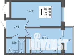 1-к квартира, вторичка, 38м2, 9/24 этаж