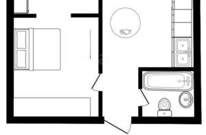 1-к квартира, вторичка, 25м2, 1/6 этаж