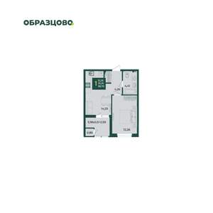 1-к квартира, вторичка, 39м2, 2/18 этаж