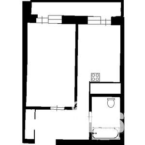 1-к квартира, вторичка, 40м2, 15/17 этаж