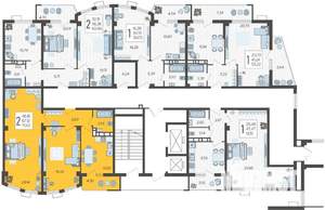 2-к квартира, вторичка, 71м2, 8/21 этаж