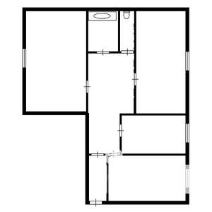 3-к квартира, вторичка, 70м2, 8/10 этаж