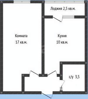 1-к квартира, вторичка, 36м2, 2/24 этаж