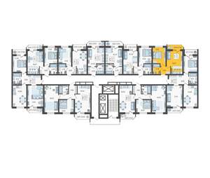 1-к квартира, строящийся дом, 37м2, 9/23 этаж