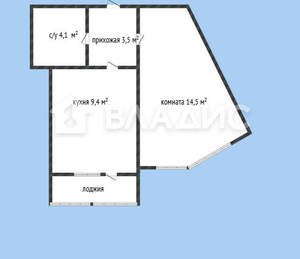 1-к квартира, вторичка, 32м2, 14/24 этаж