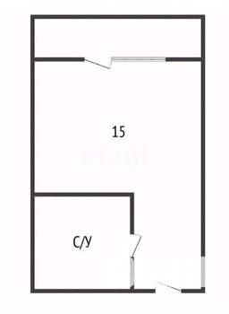Студия квартира, вторичка, 22м2, 1/5 этаж