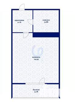 Студия квартира, вторичка, 23м2, 5/16 этаж