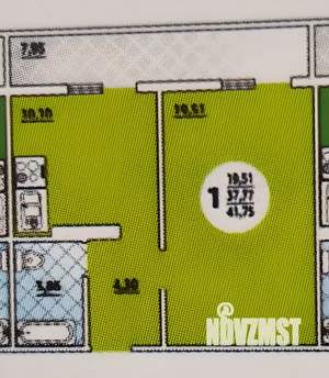 1-к квартира, вторичка, 41м2, 7/16 этаж