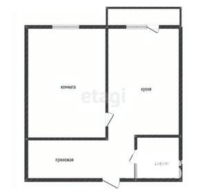 1-к квартира, вторичка, 35м2, 4/5 этаж