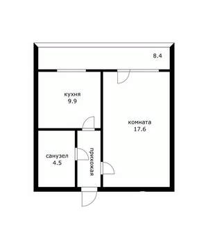 1-к квартира, вторичка, 36м2, 4/20 этаж