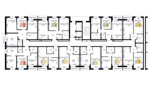 2-к квартира, вторичка, 56м2, 5/16 этаж