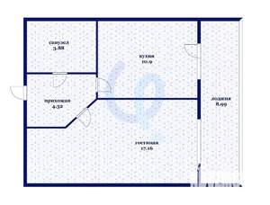 1-к квартира, вторичка, 45м2, 4/22 этаж