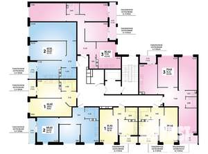 3-к квартира, вторичка, 80м2, 5/18 этаж