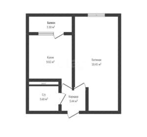 1-к квартира, вторичка, 35м2, 4/24 этаж