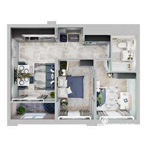 2-к квартира, вторичка, 52м2, 9/9 этаж