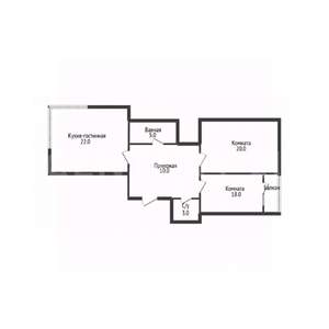 2-к квартира, вторичка, 76м2, 16/16 этаж