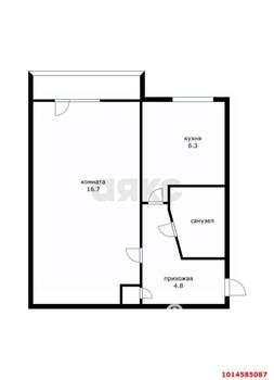 1-к квартира, вторичка, 32м2, 3/5 этаж