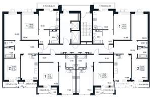 1-к квартира, вторичка, 48м2, 5/12 этаж
