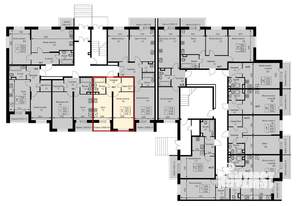 1-к квартира, строящийся дом, 41м2, 1/3 этаж