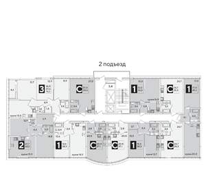 1-к квартира, вторичка, 38м2, 16/16 этаж