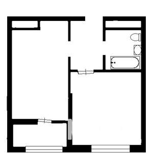 1-к квартира, вторичка, 42м2, 16/25 этаж