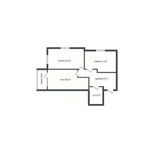 2-к квартира, вторичка, 51м2, 11/15 этаж