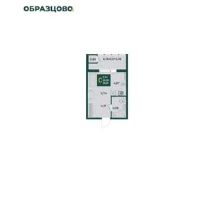 Студия квартира, вторичка, 27м2, 2/18 этаж