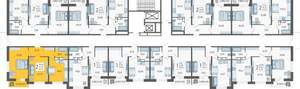 2-к квартира, вторичка, 52м2, 10/16 этаж