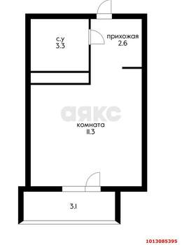 Студия квартира, вторичка, 23м2, 4/9 этаж