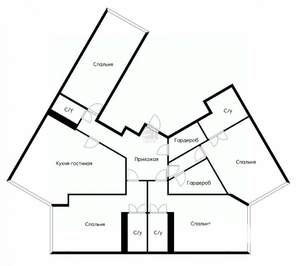 4-к квартира, вторичка, 227м2, 24/24 этаж