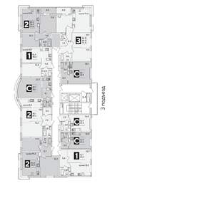 3-к квартира, вторичка, 73м2, 10/16 этаж