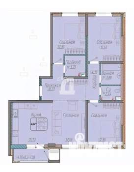 3-к квартира, вторичка, 94м2, 15/18 этаж