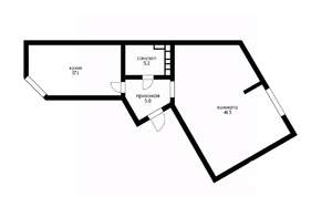 2-к квартира, вторичка, 69м2, 23/23 этаж