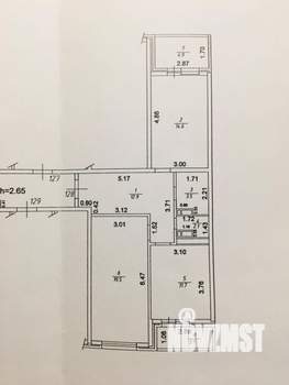 2-к квартира, вторичка, 64м2, 10/16 этаж
