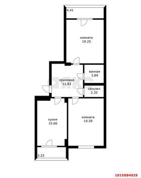2-к квартира, вторичка, 80м2, 10/17 этаж
