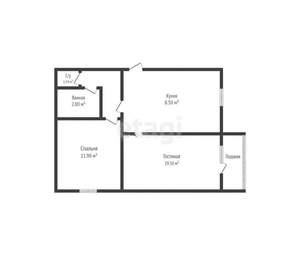 2-к квартира, вторичка, 52м2, 12/12 этаж