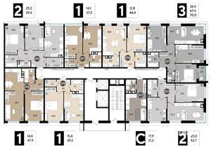 3-к квартира, вторичка, 70м2, 4/16 этаж