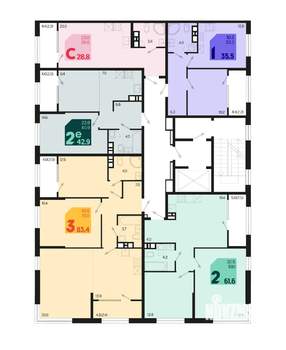 2-к квартира, вторичка, 62м2, 8/18 этаж