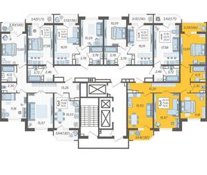 3-к квартира, вторичка, 79м2, 13/23 этаж