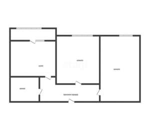 2-к квартира, вторичка, 57м2, 1/21 этаж