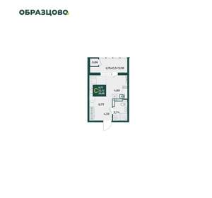 Студия квартира, вторичка, 27м2, 16/18 этаж